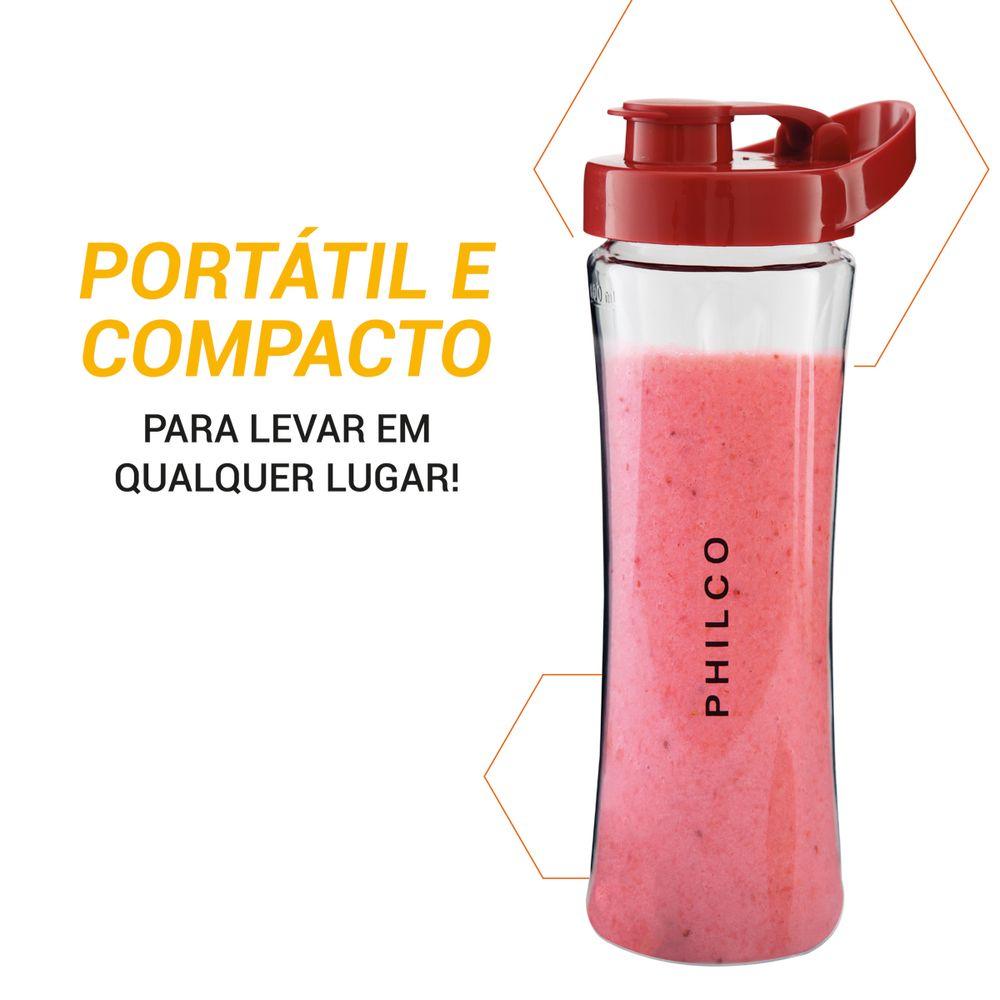 Liquidificador Philco Fit Retrô Blender Vermelho 300W - 2