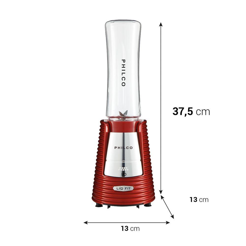 Liquidificador Philco Fit Retrô Blender Vermelho 300W - 5