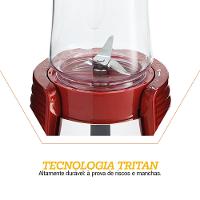 Liquidificador Philco Fit Retrô Blender Vermelho 300W - 3