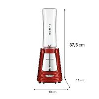 Liquidificador Philco Fit Retrô Blender Vermelho 300W - 5