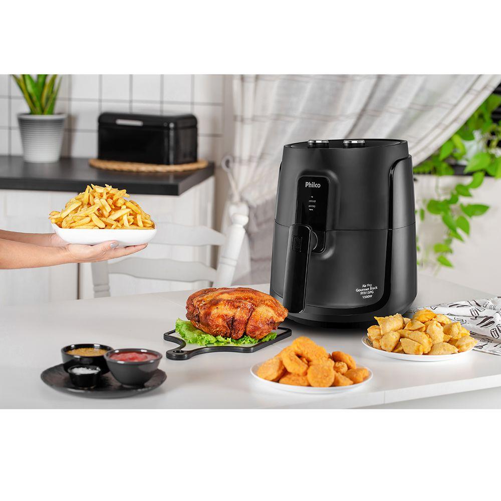 Fritadeira Air Fryer Philco PFR15PG Gourmet Black 4L 1500W - 6