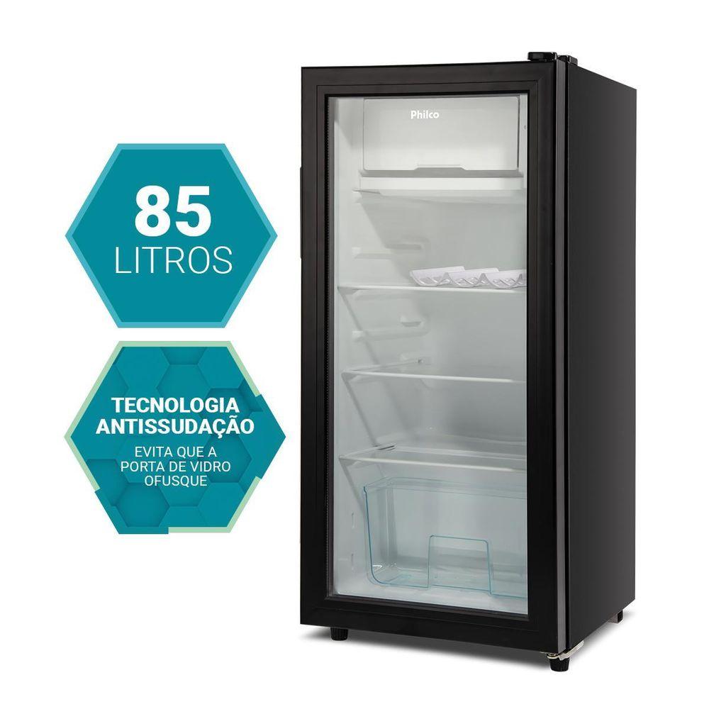 Frigobar Philco 85L Preto 7 Níveis de Temperatura PFG105PG - 3