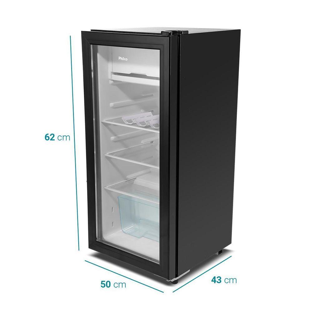 Frigobar Philco 85L Preto 7 Níveis de Temperatura PFG105PG - 5