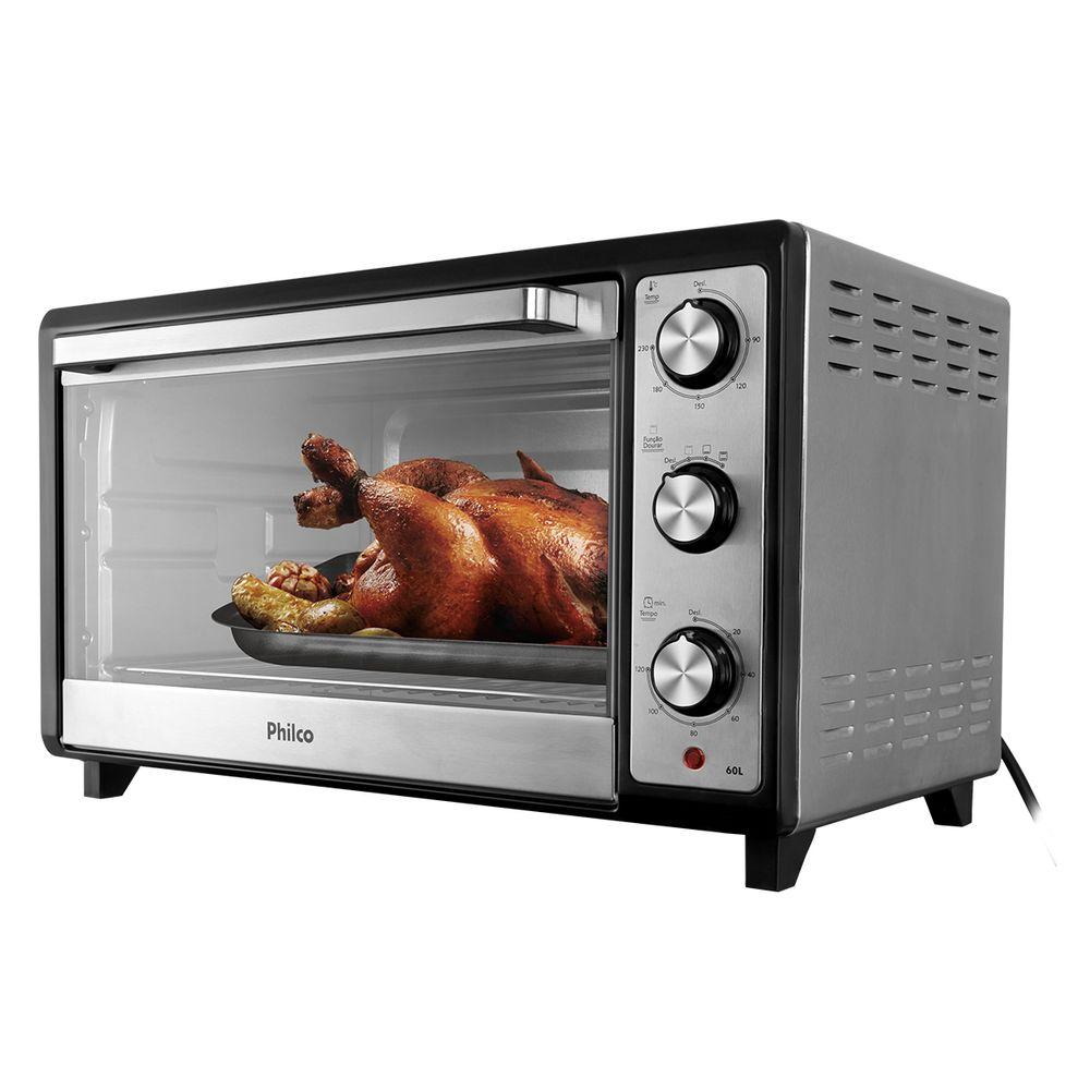 Forno Elétrico Philco 60L Preto Inox 4 Resistências PFE60I - 3