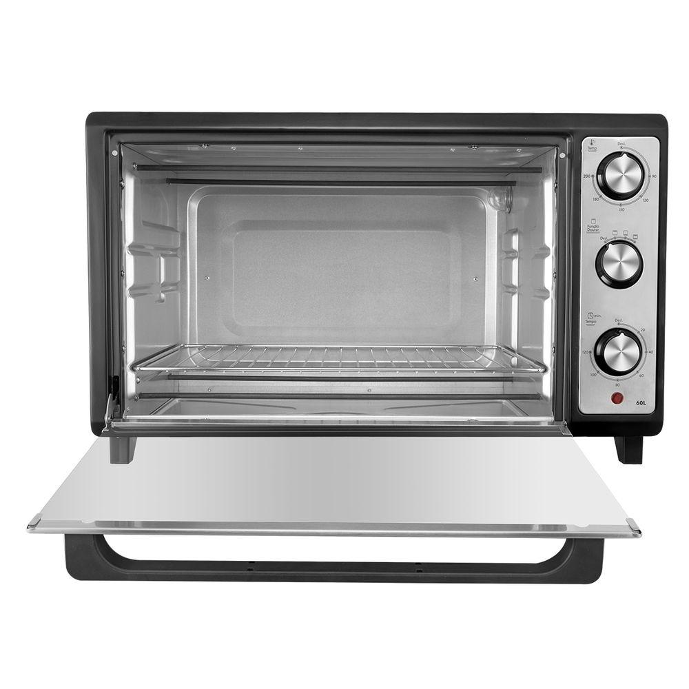 Forno Elétrico Philco 60L Preto Inox 4 Resistências PFE60I - 6