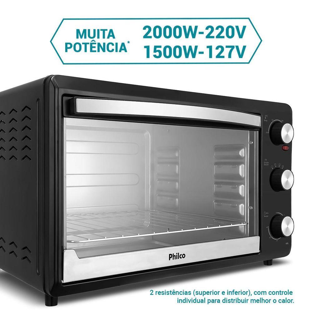 Forno Elétrico 44L Philco Dupla Resistência PFE44P - 5
