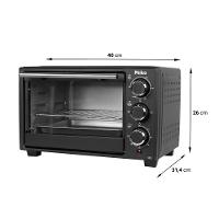 Forno Elétrico Philco 17L Preto 2 Resistências PFE17P - 6
