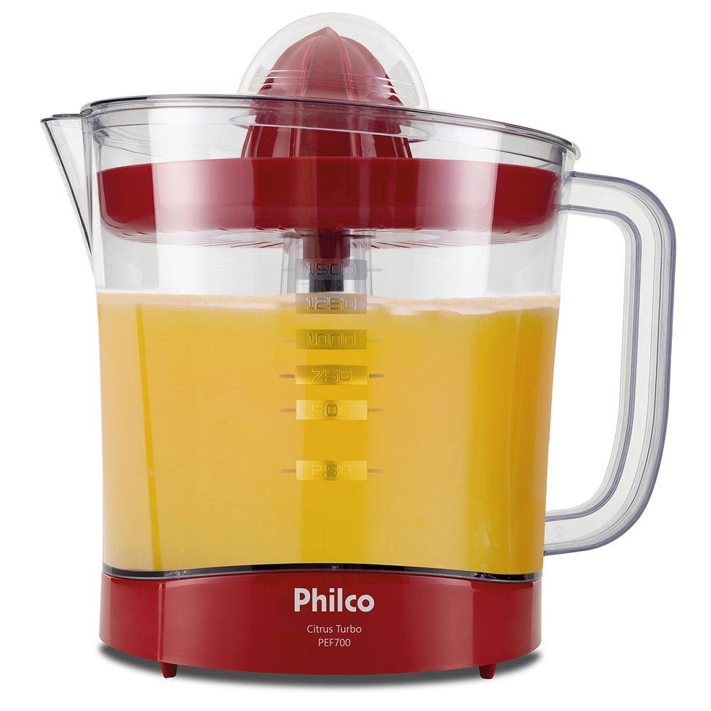 Espremedor de Frutas Philco PEF700V Vermelho 1,5L 70W - 5