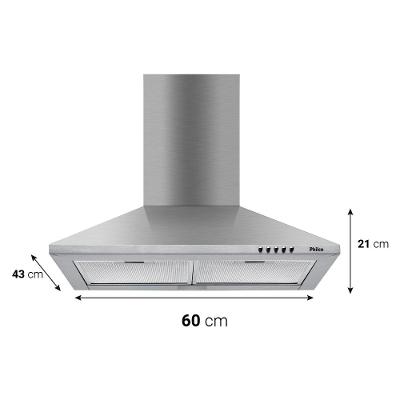 Coifa Pirâmide Philco 2 em 1 60cm Inox PCO62I