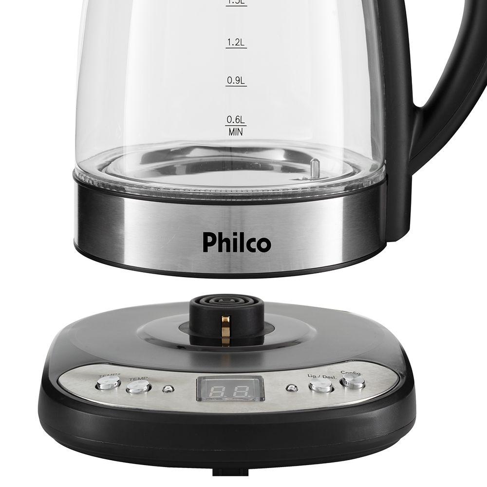 Chaleira Elétrica Philco  PCHD  1,7L Digital Glass - 2