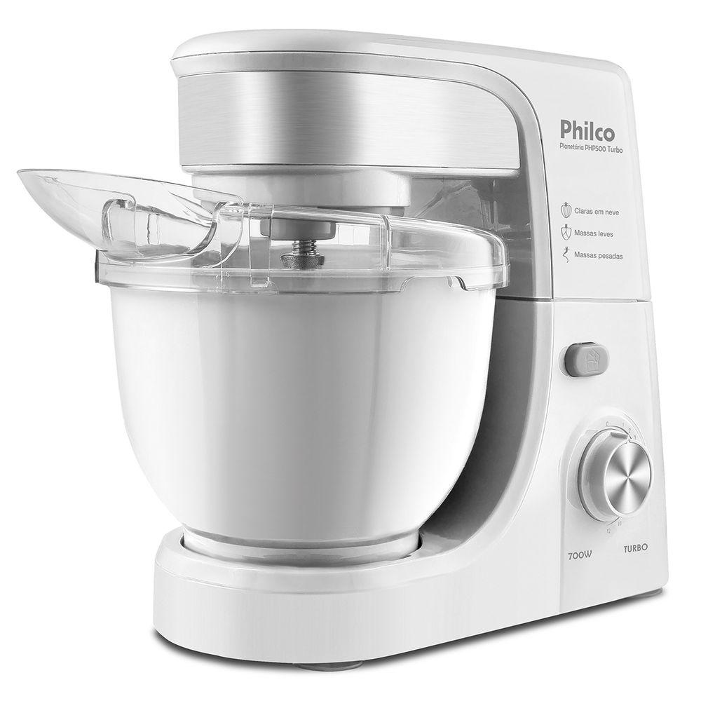 Batedeira Planetária Philco  PHP500 Turbo Branca 700W - 2