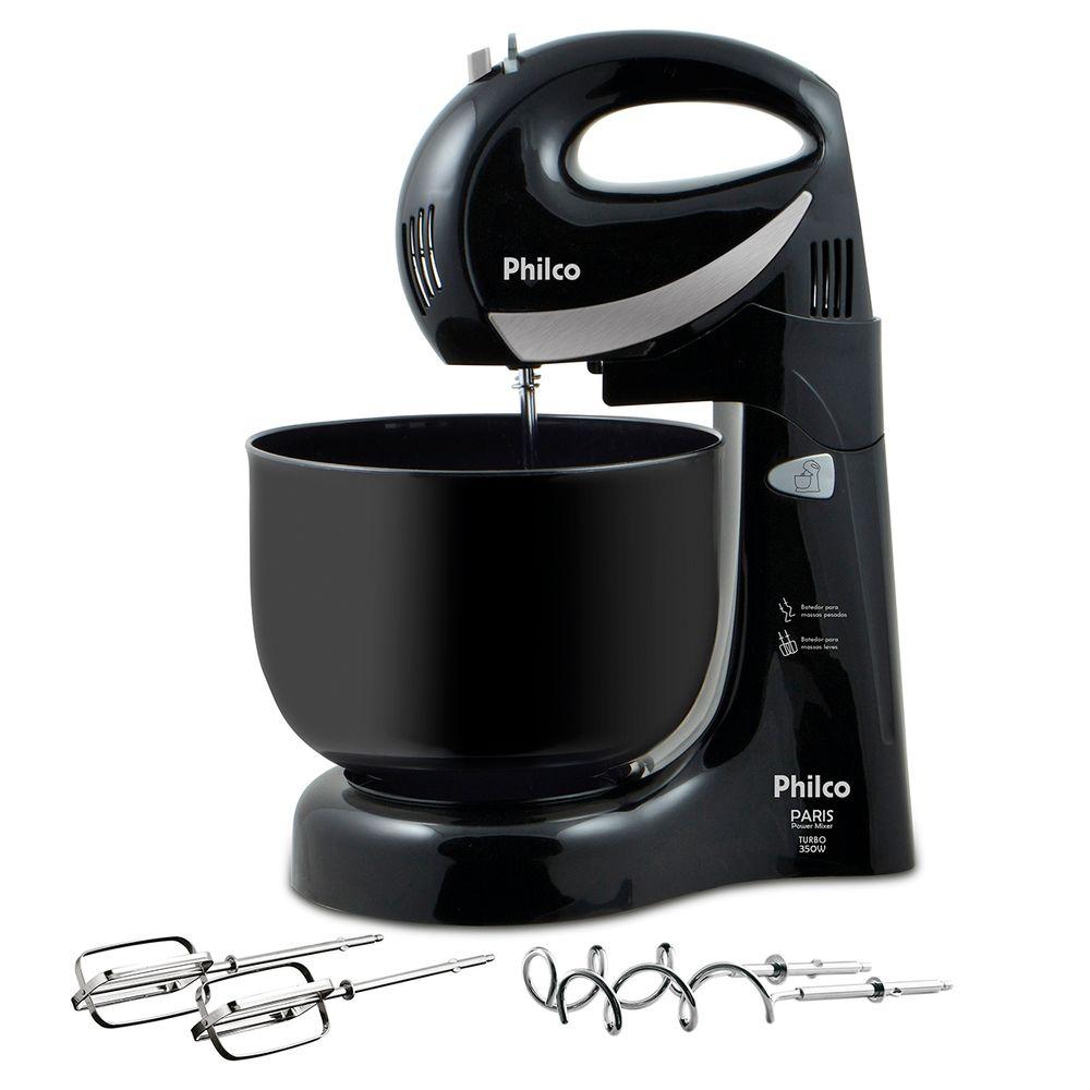 Batedeira Philco Paris Power Mixer Turbo Portátil 350W - 1