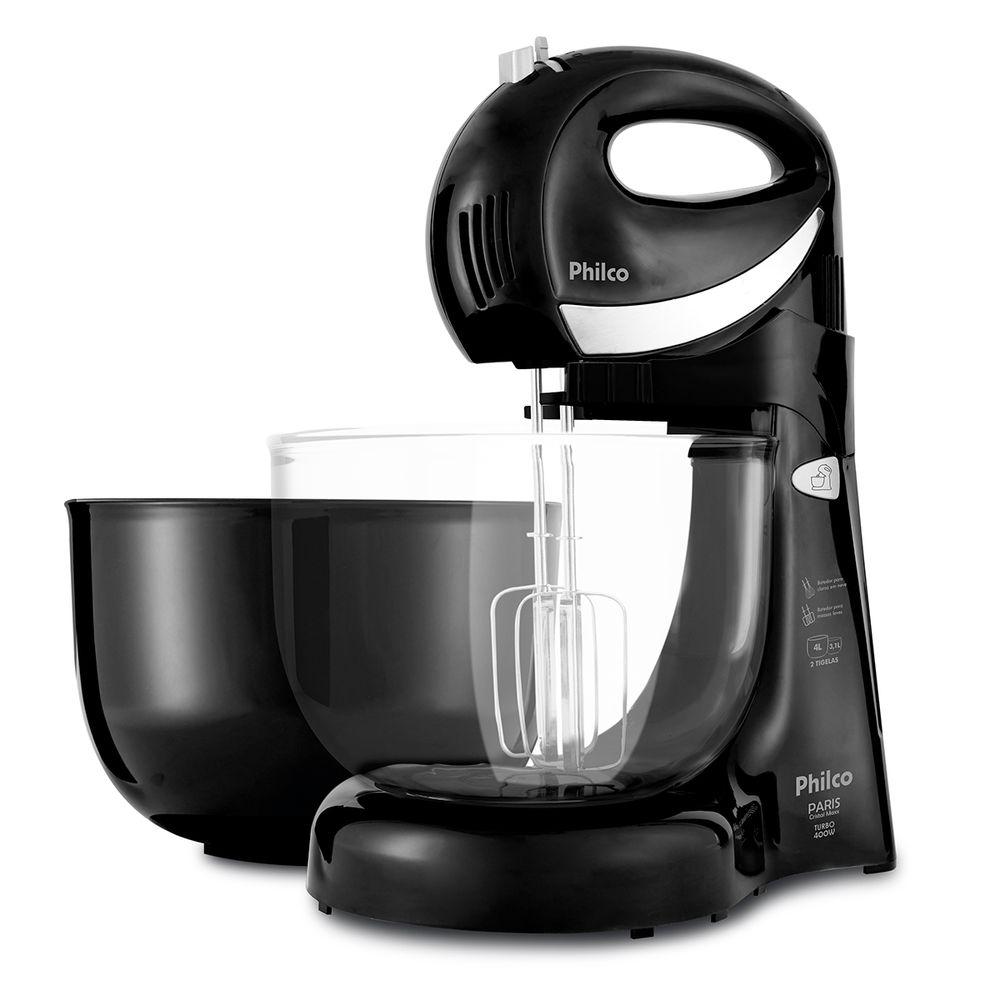 Batedeira Philco Paris Cristal Maxx Preta 400W - 1