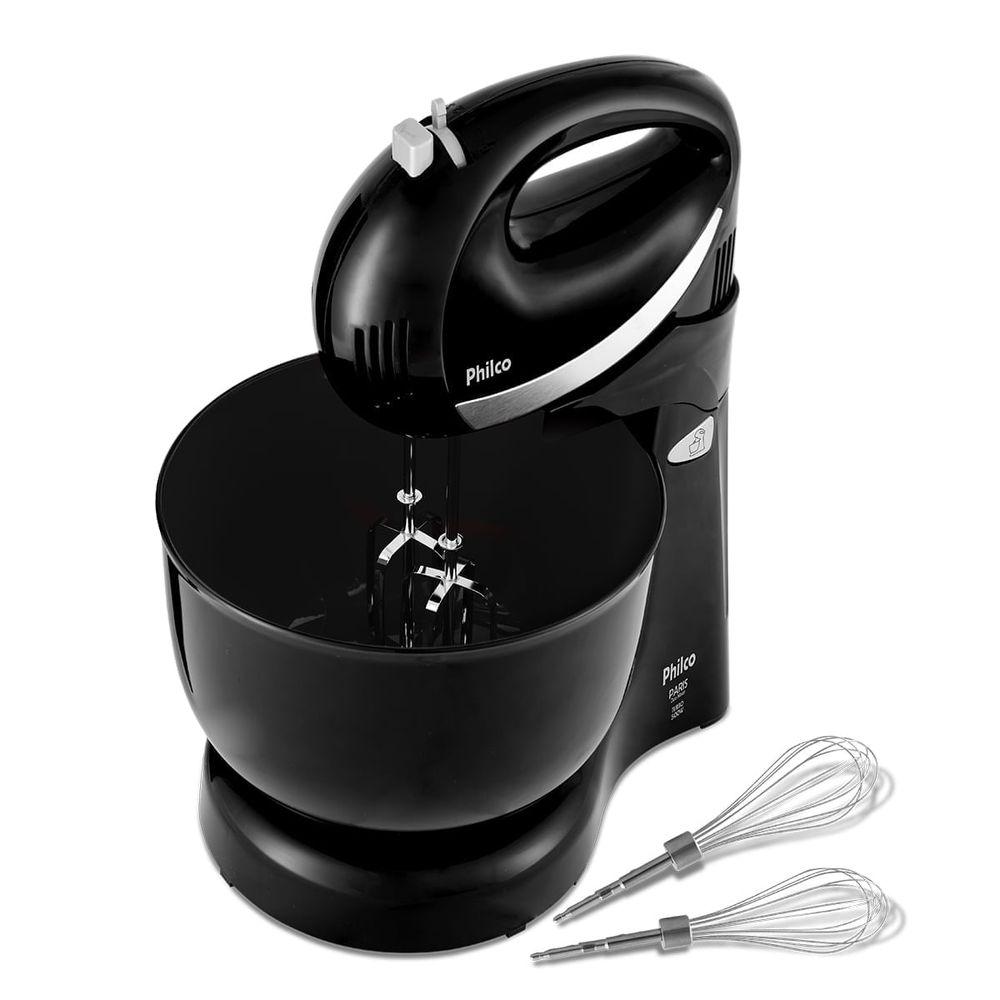 Batedeira Philco 500W 4L Preta Paris Duo Mixer Turbo - 7