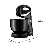 Batedeira Philco 500W 4L Preta Paris Duo Mixer Turbo - 6