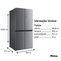 Geladeira 482L Philco Frost Free Inverse Plus PFR500I - 7