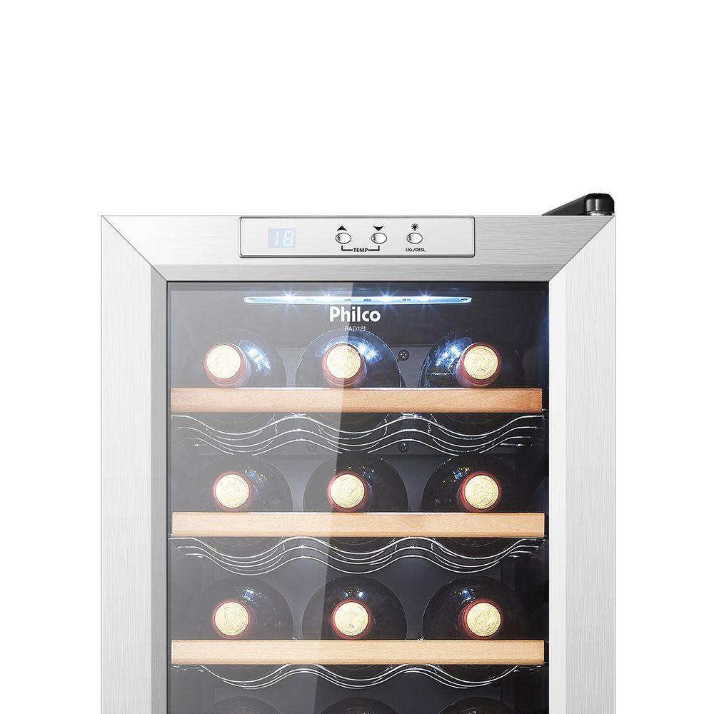 Adega Philco 18 garrafas PAD18I  Iluminação Interna LED - 3