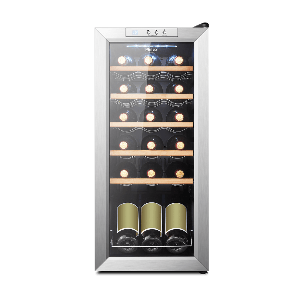Adega Philco 18 garrafas PAD18I  Iluminação Interna LED - 1