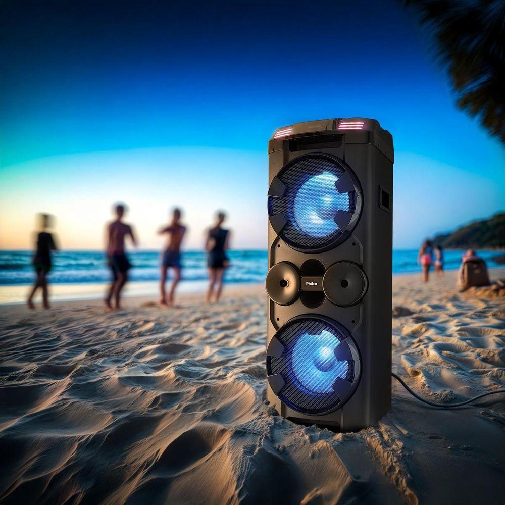 Caixa de Som Amplificada 1800W Ex Bass Philco PCX20000 - 2