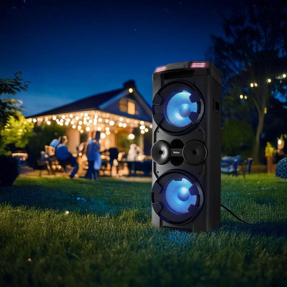 Caixa de Som Amplificada 1800W Ex Bass Philco PCX20000 - 9