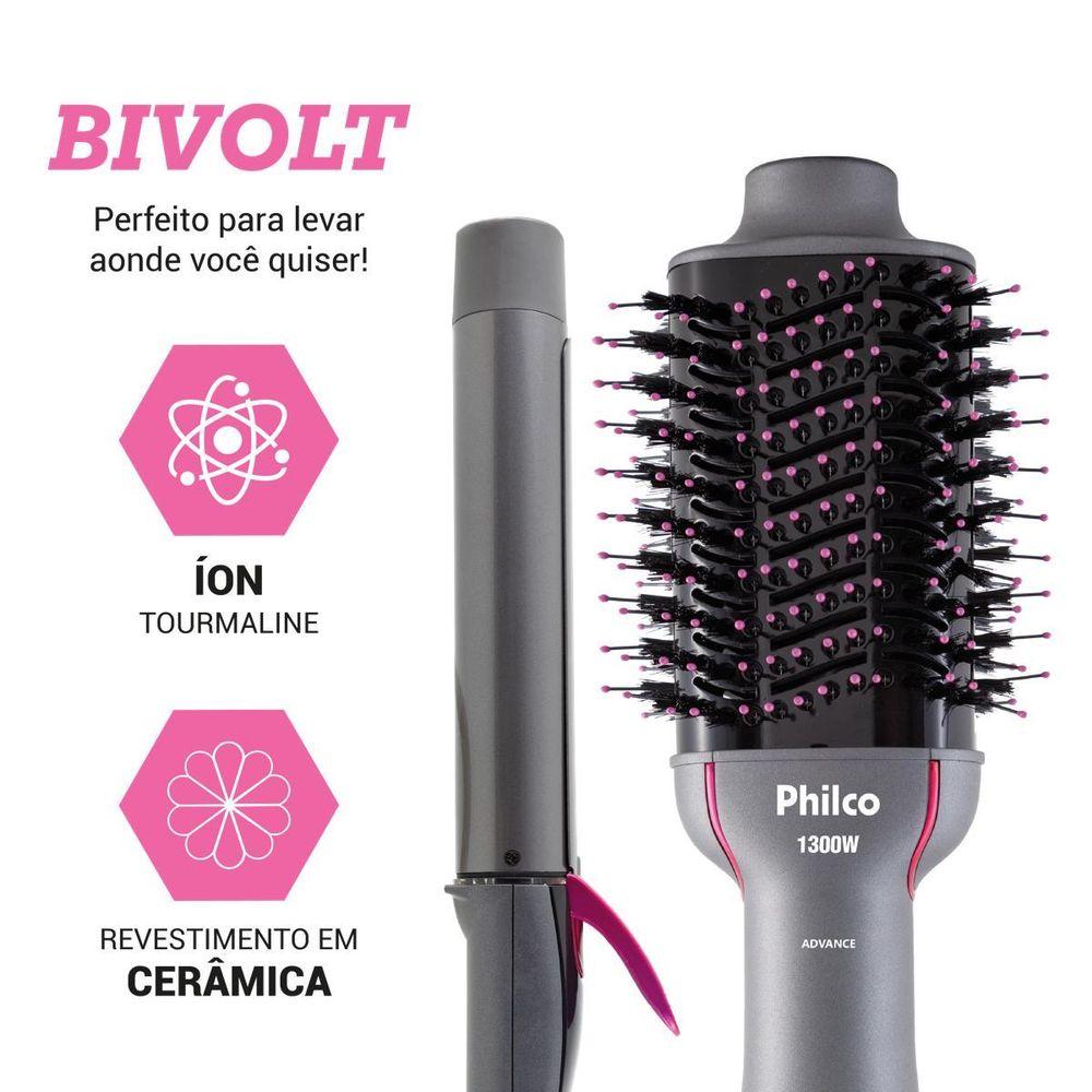 Kit Philco Escova Secadora e Cacheador Bivolt PKT3000 - 2
