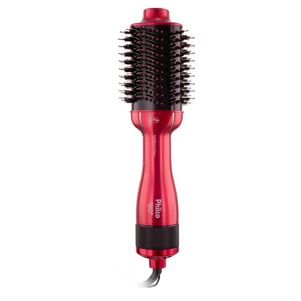 Escova Secadora Philco 4 em 1 Bivolt Soft Beauty Cherry - 1