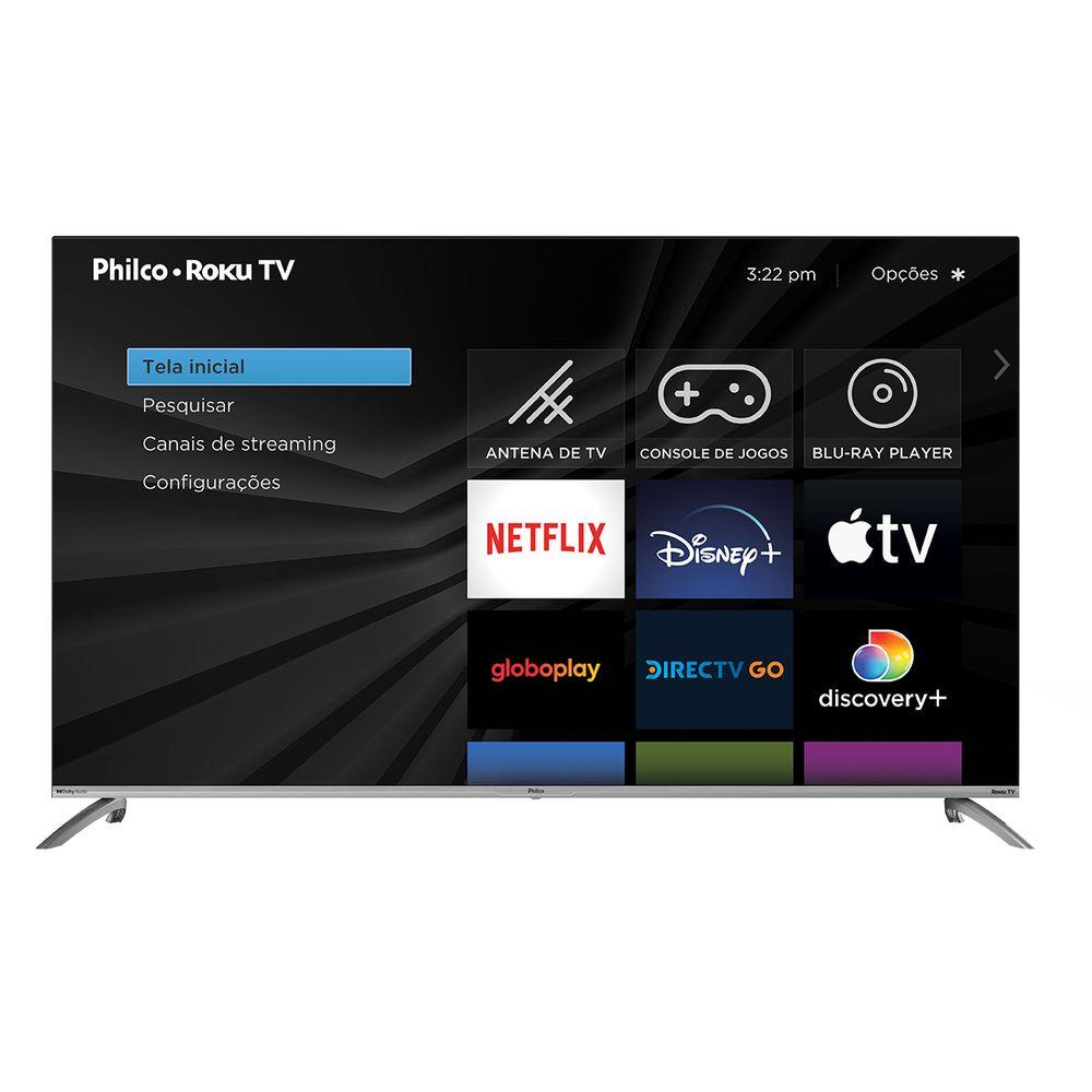 Smart TV 58" Philco LED 4K Roku Dolby Audio PTV58G7UR2CSBL - 1