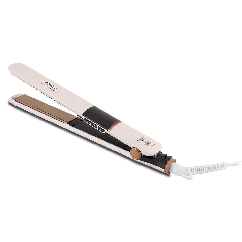 Prancha de Cabelo Philco Titanium Chrome Rose Bivolt PPR10 - 5