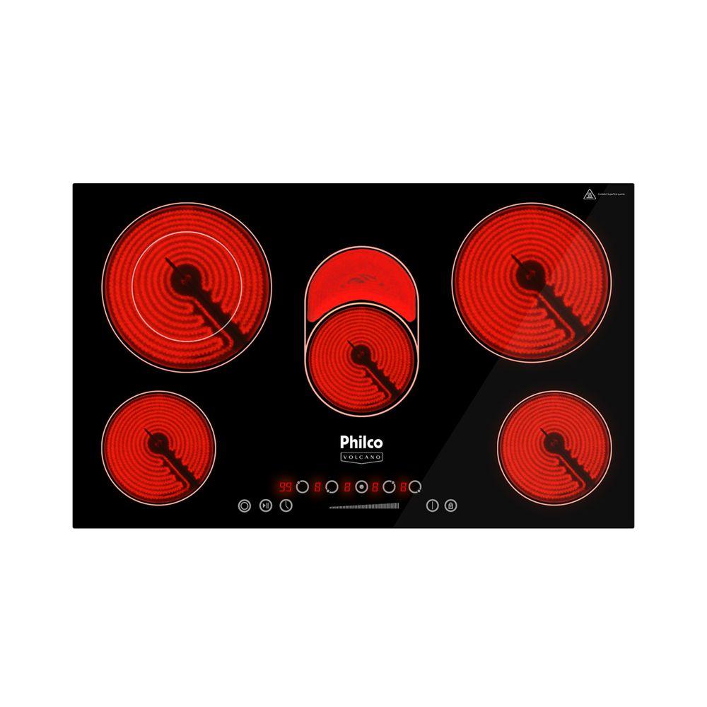 Cooktop 5 Bocas Elétrico Philco Volcano PCT55VC - 1