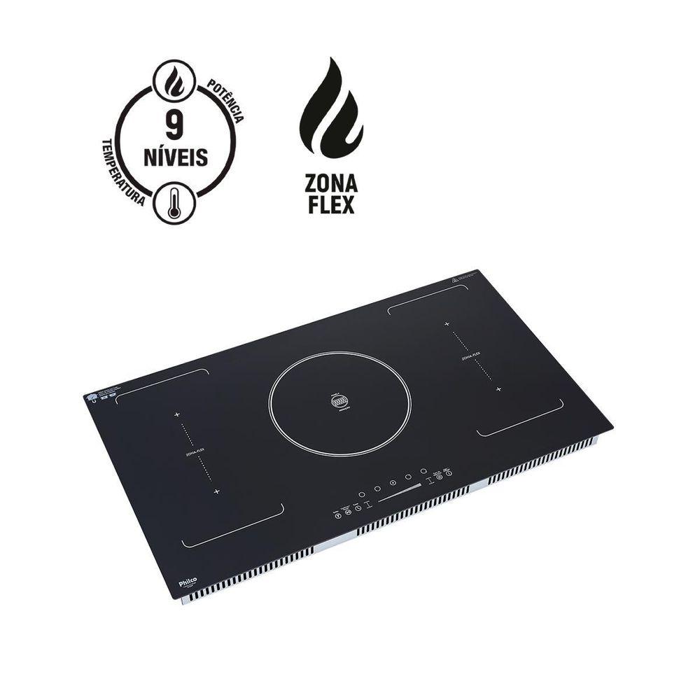 Cooktop 5 Bocas De Indução Philco Zona Flex PCT05IFP 220V - 4
