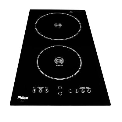 Cooktop de Indução Philco 2 Queimadores 9 Níveis PCT02P 220V