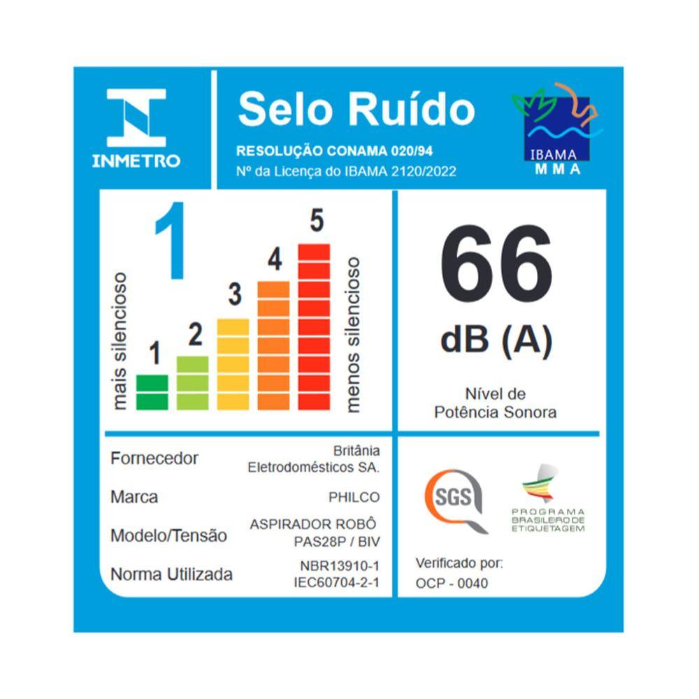 Aspirador Robô Philco Função MOP Bivolt PAS28P - 7