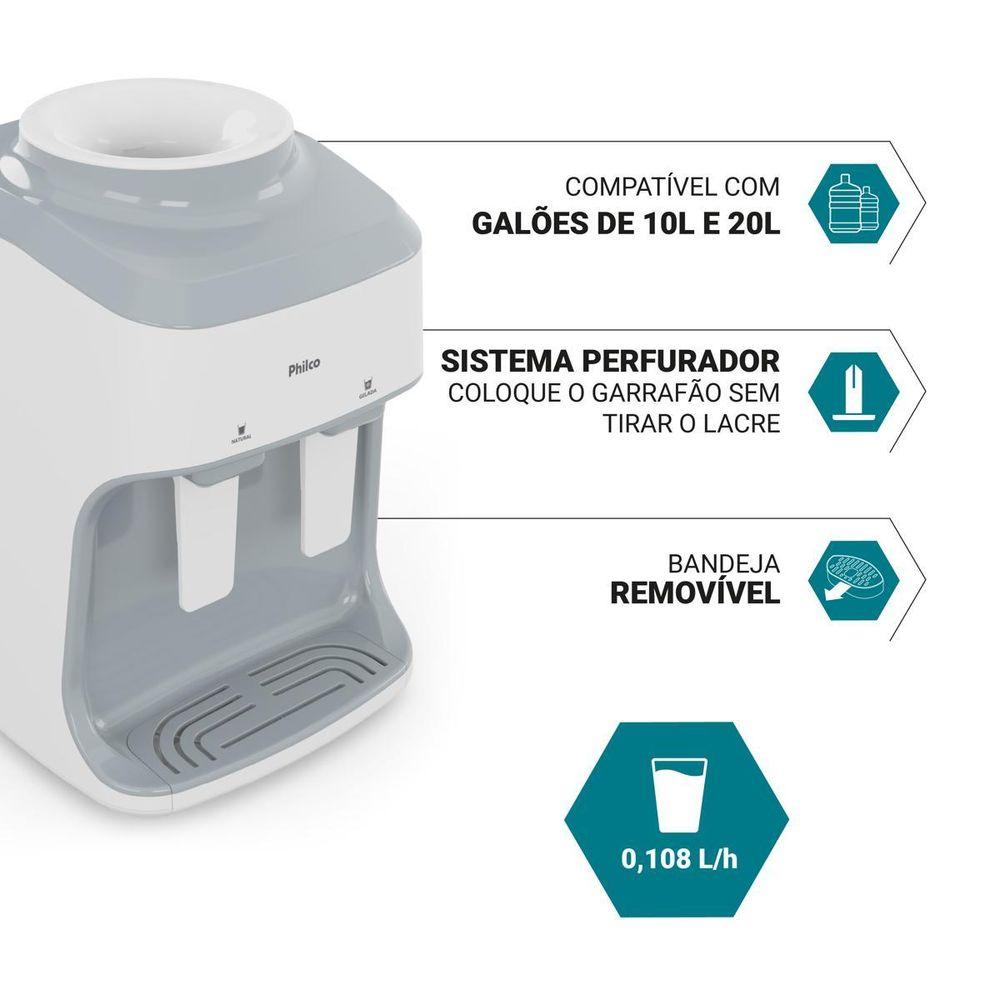 Bebedouro Philco 10L ou 20L Sistema Perfurador Bivolt PBE15B - 4