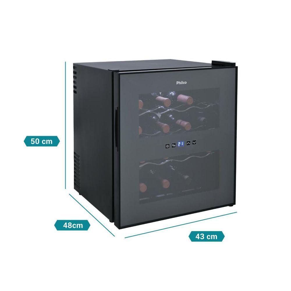 Adega Philco 16 Garrafas Display Digital Bivolt PAD16E - 6
