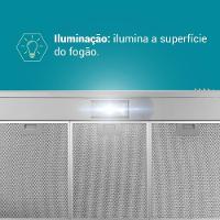 Depurador e Exaustor Inox Philco 3 Velocidades 150W PDR80I