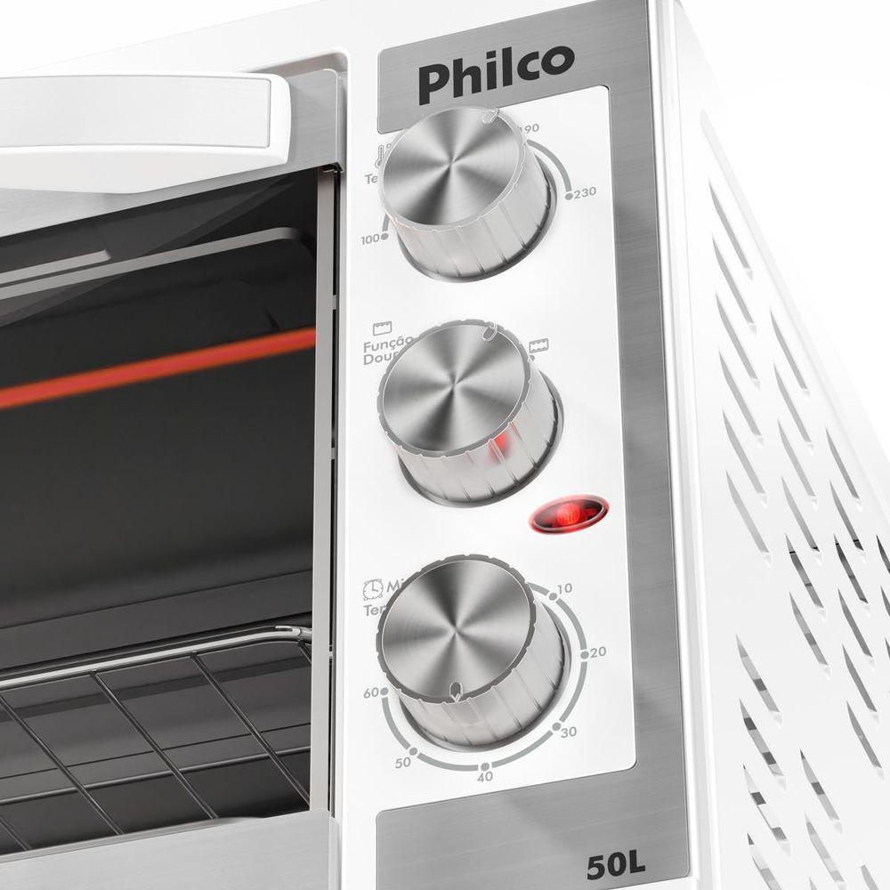 Forno Elétrico Branco Philco 50L Dupla Resistência PFE52B - 6