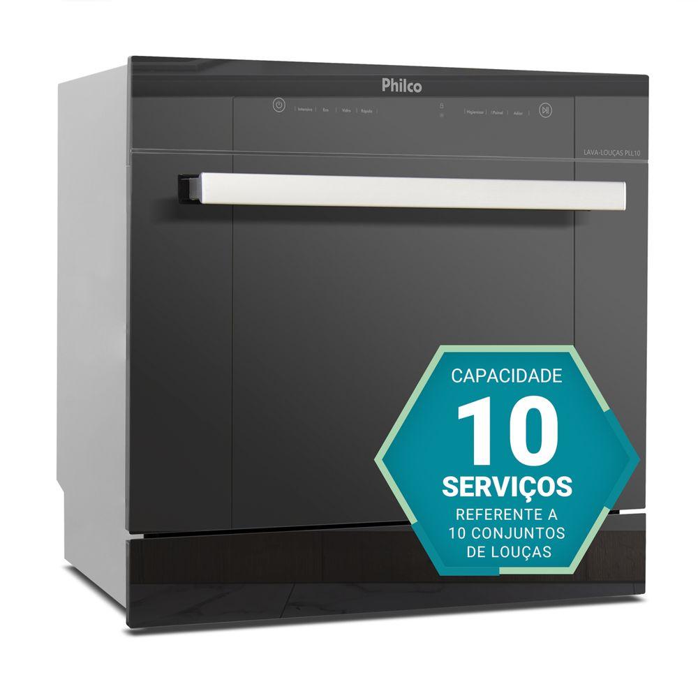 Lava Louças Philco 10 Serviços Preto Espelhado PLL10 - 7