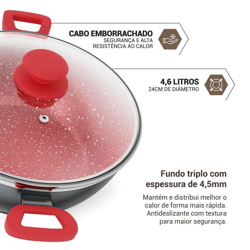 Panela Philco 4,6L com Tampa de Vidro Redstone PPN24A - 1