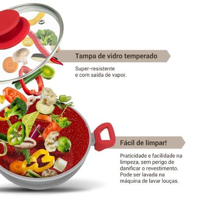 Panela Philco 4,6L com Tampa de Vidro Redstone PPN24A