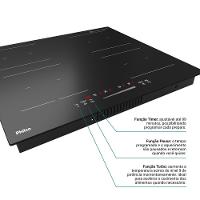 Cooktop de Indução Philco 4 Queimadores Turbo PCTQ1 220V - 6