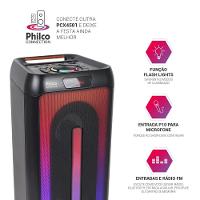 Caixa de Som Philco Extreme 350W Flash Lights PCX4501