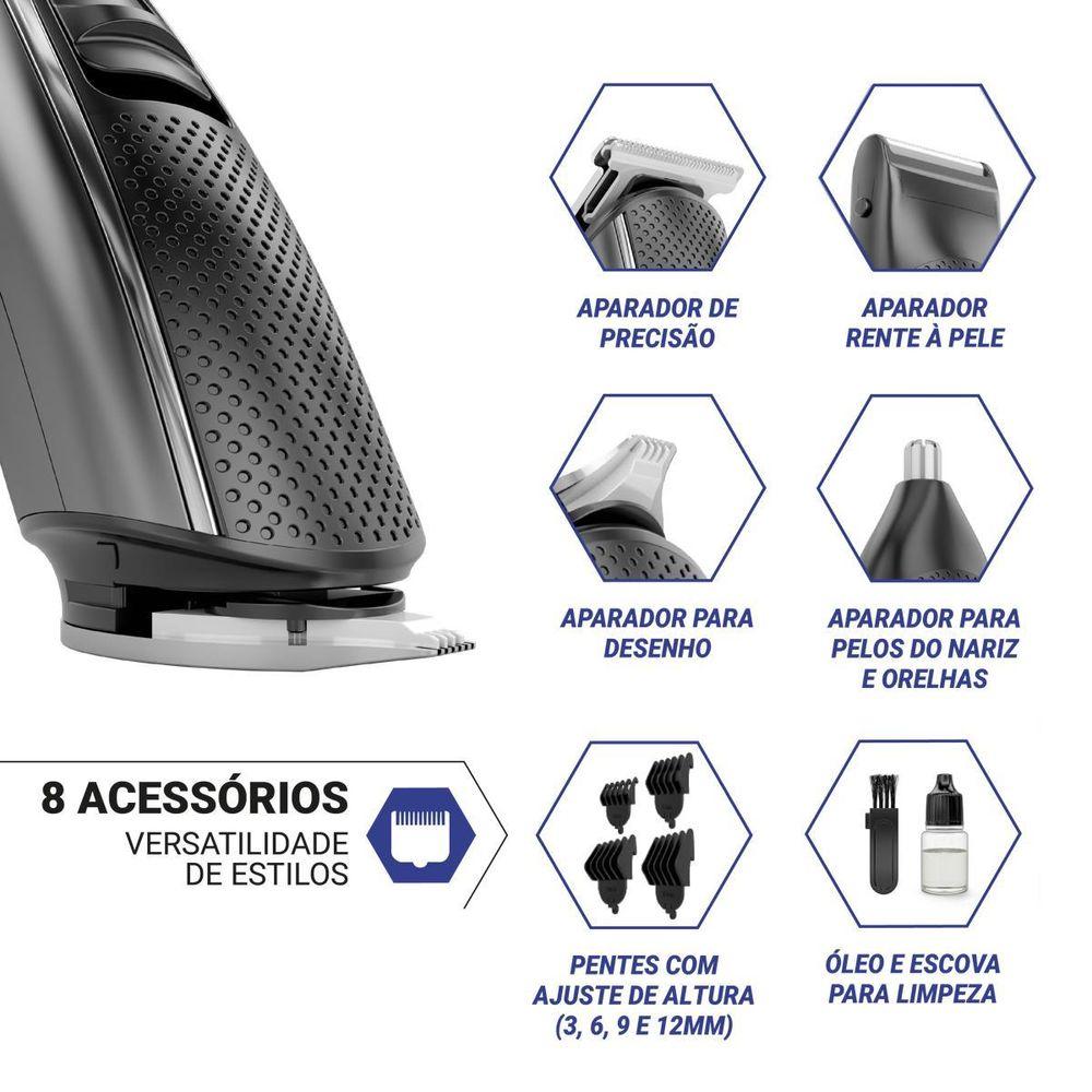 Aparador de Pelos Philco 8 Acessórios PAPE01 Bivolt - 4
