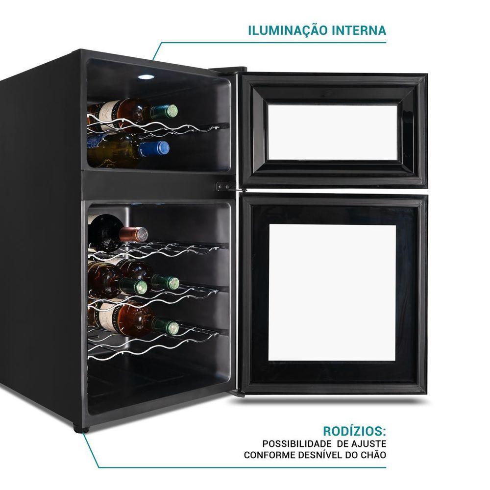Adega Philco 24 Garrafas 69L Display Digital Bivolt PAD24DZ - 6