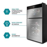 Adega Philco 24 Garrafas 69L Display Digital Bivolt PAD24DZ
