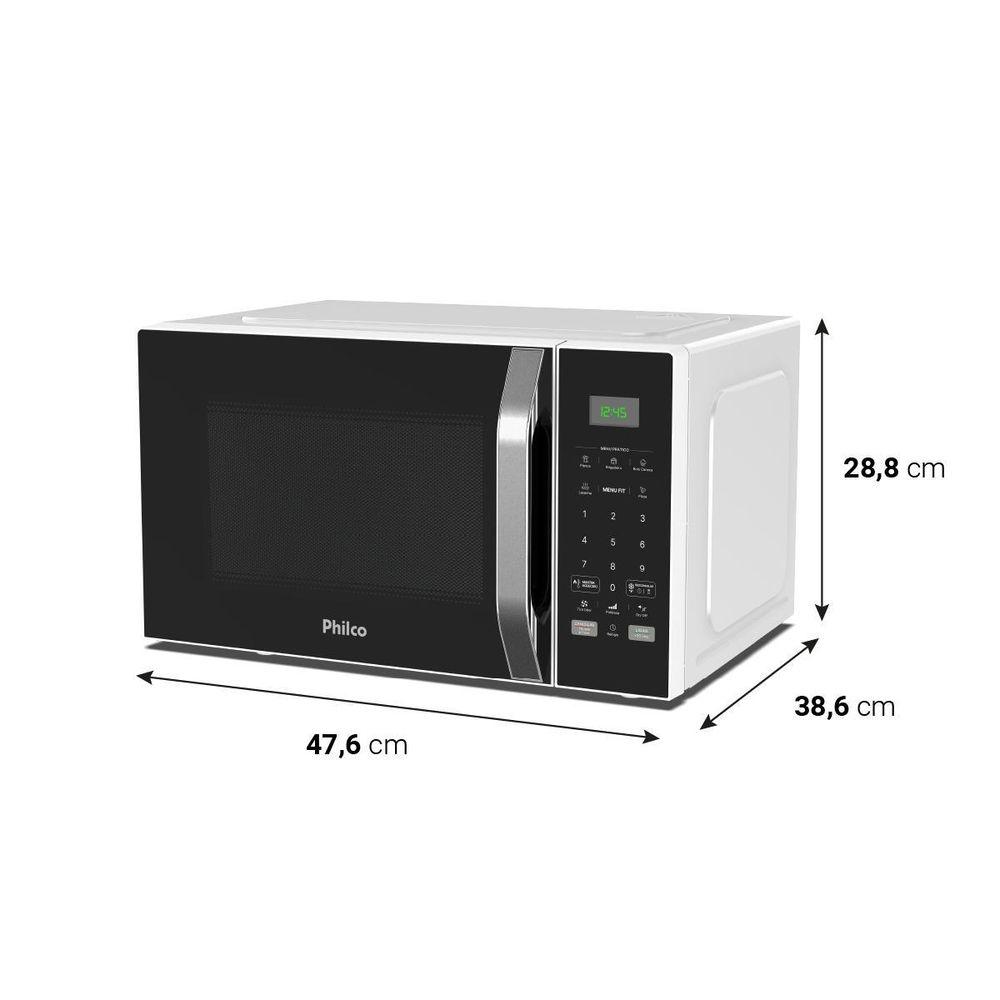 Micro-ondas Philco 25L Preto Função Tira Odor PM27 - 7