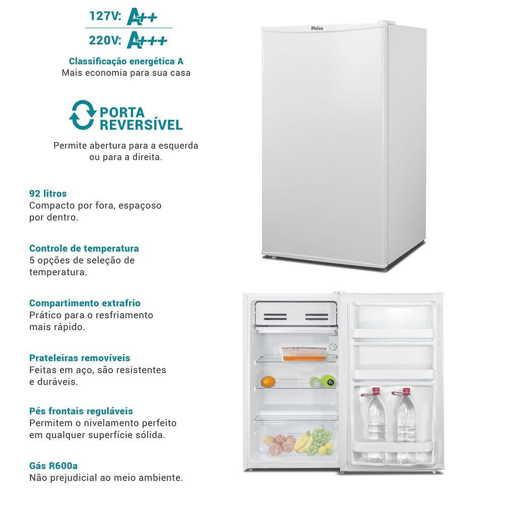 Frigobar Philco 93L 6 Níveis de ajustes PFG114 - 5