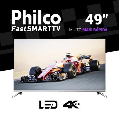 Smart TV 49” Philco LED Roku TV Dolby Áudio PTV49G7PR2CSB