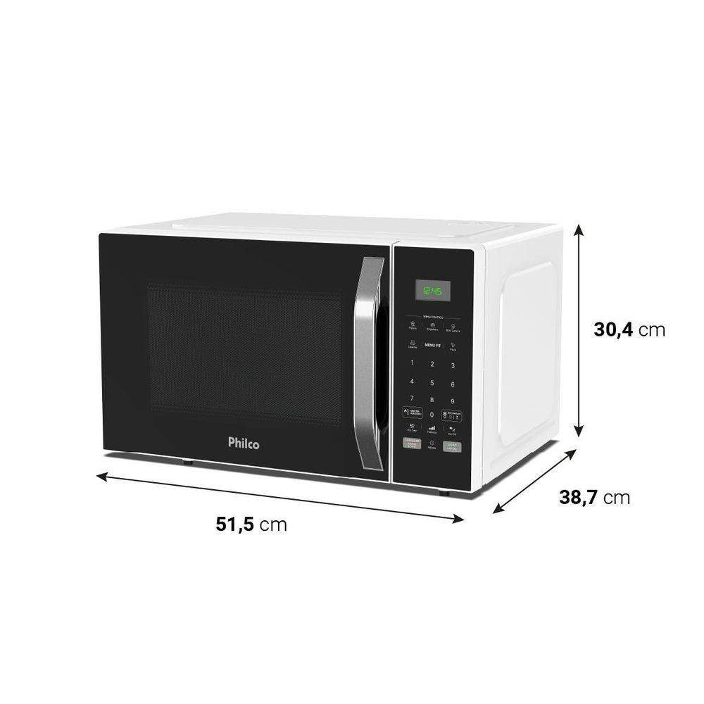 Micro-ondas Philco 33L Preto Pintura Limpa Fácil PM36 - 6