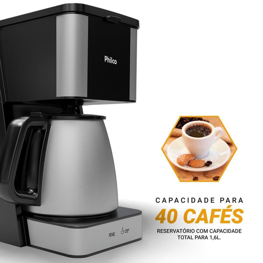 Cafeteira Philco PCF40C Inox 40 Cafezinhos 1,6L 950W - 4