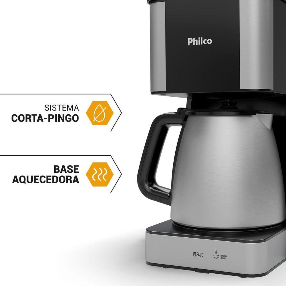 Cafeteira Philco PCF40C Inox 40 Cafezinhos 1,6L 950W - 5